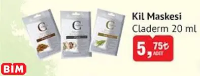 CLADERM KİL MASKESİ CLADERM KİL MASKESİ